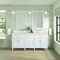 James Martin Vanities 72'' Double Vanity, Bright White w/ 3 CM Eternal Marfil Quartz Top 424-V72-BW-3EMR - alternate 2